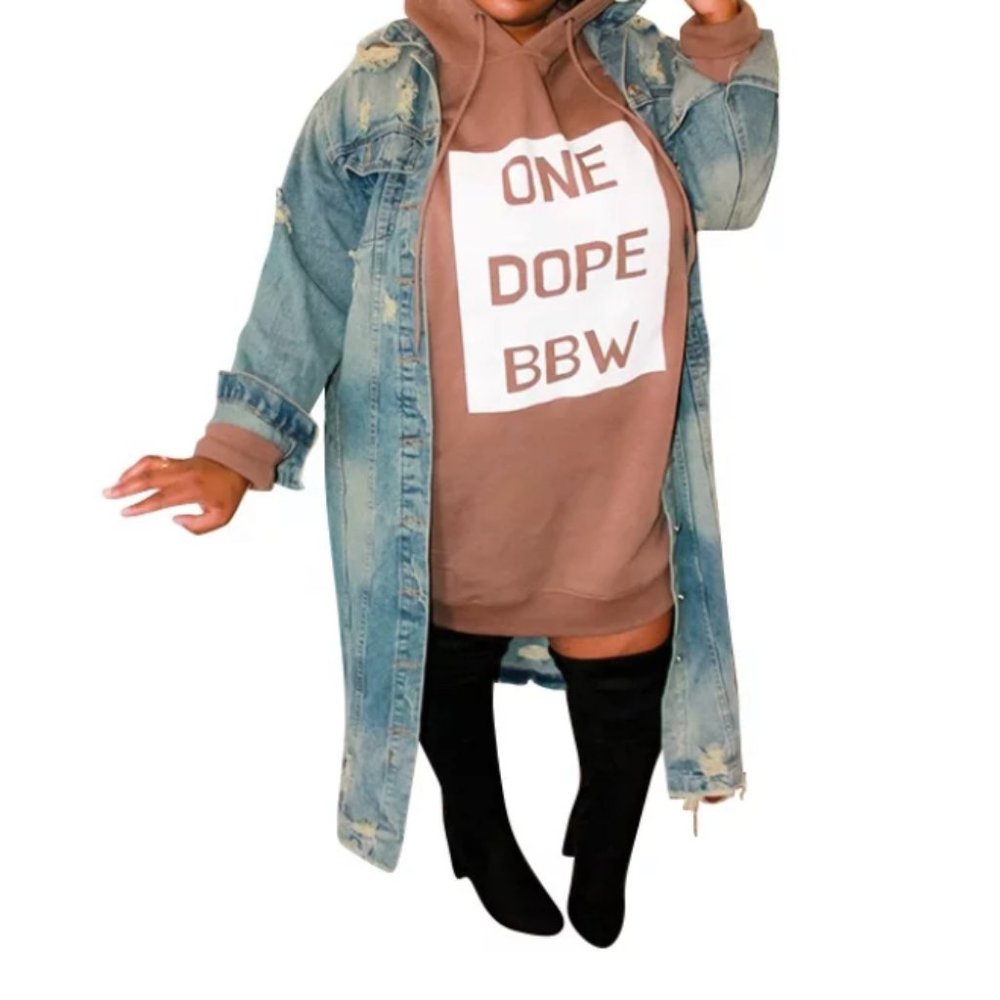 CURVE CLIQUE “Unbothered” Oversized Hoodie
